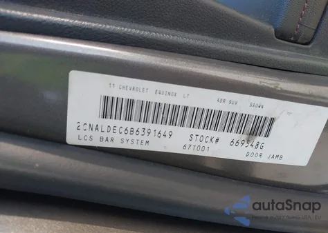 2011 Chevrolet Equinox 1Lt z USA, uszkodzony, nr VIN 2CNALDEC6B6391649